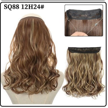 Female Fish Line Wavy Short Curly Hair Wig