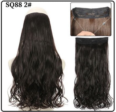 Female Fish Line Wavy Short Curly Hair Wig
