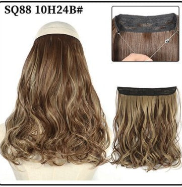 Female Fish Line Wavy Short Curly Hair Wig