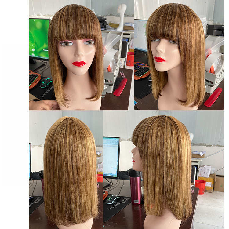 Bangs Mechanism Real Hair Wig