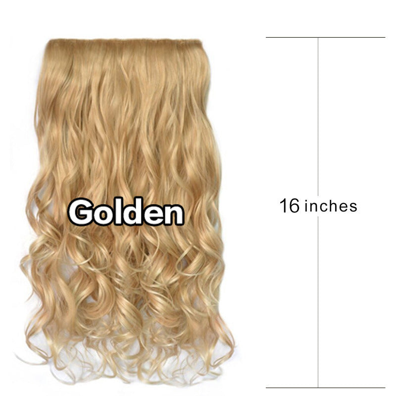 Female five card wig piece