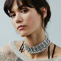 Short chain necklace pearl necklace Necklace bell female models