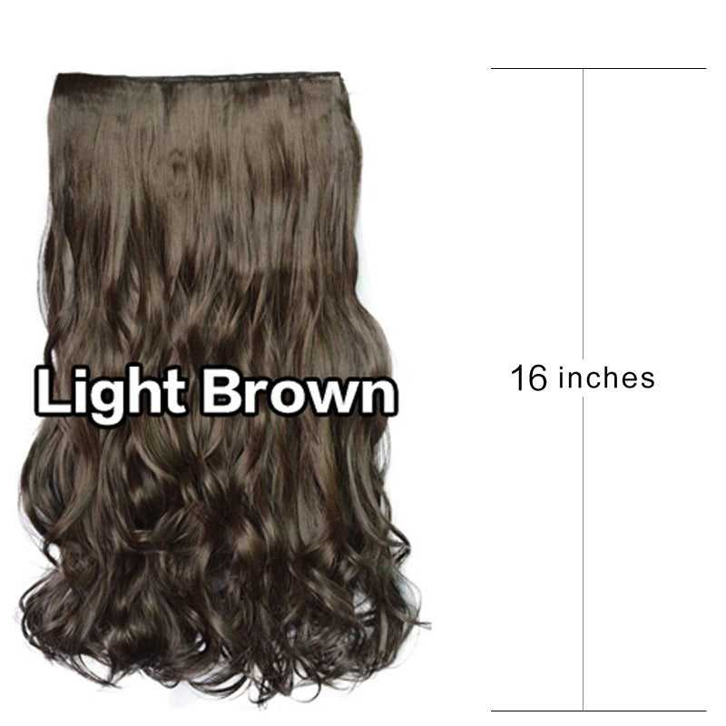 Female five card wig piece