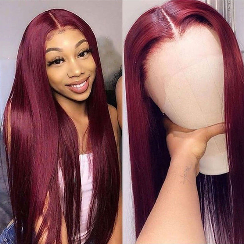 ZAMIHBI Front Lace Wig Smooth Hair