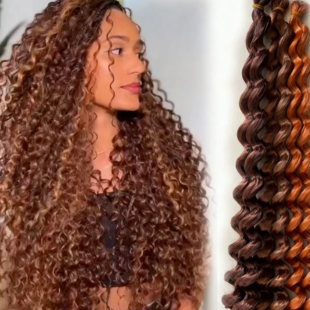 Italy curls Deep twist boho curls Crochet Hair