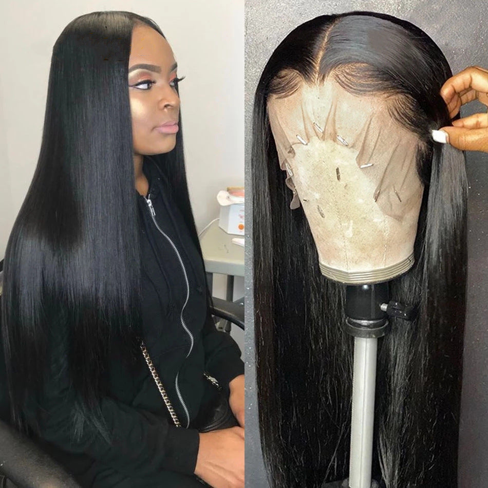Black Synthetic Front Lace Wig Headgear