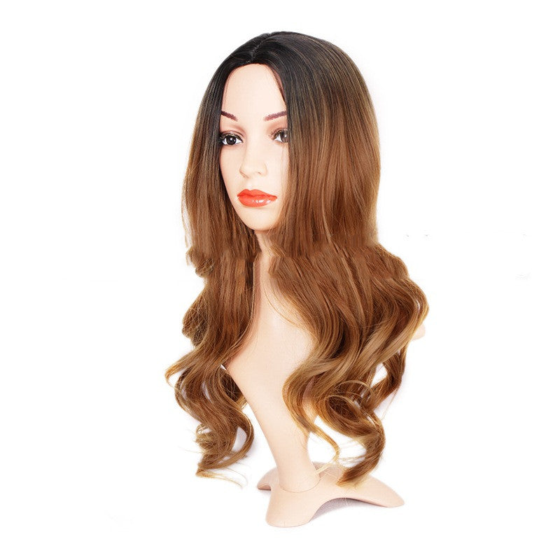 Gradient chemical fiber wig