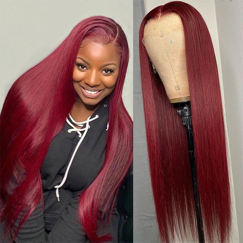 ZAMIHBI Front Lace Wig Smooth Hair