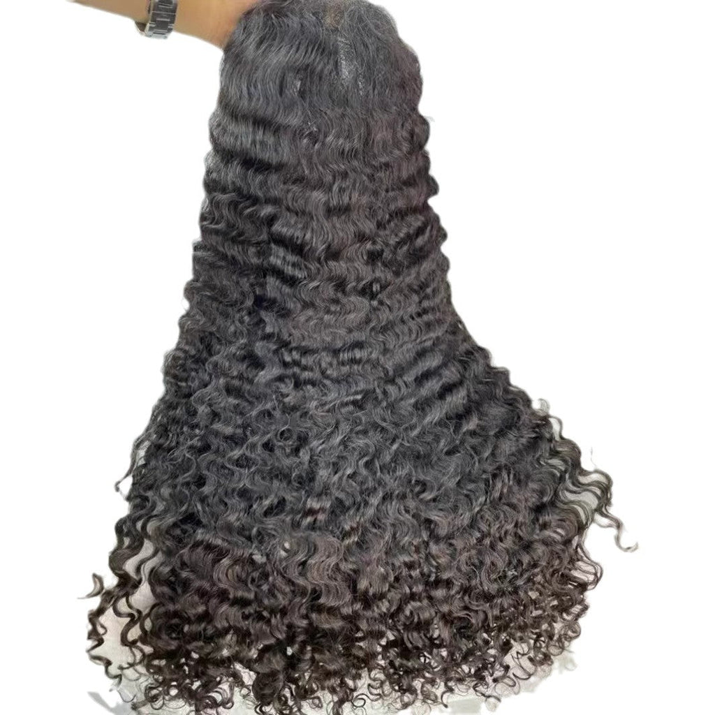 Burmese Curly Glueless Wig Human Hair SDD