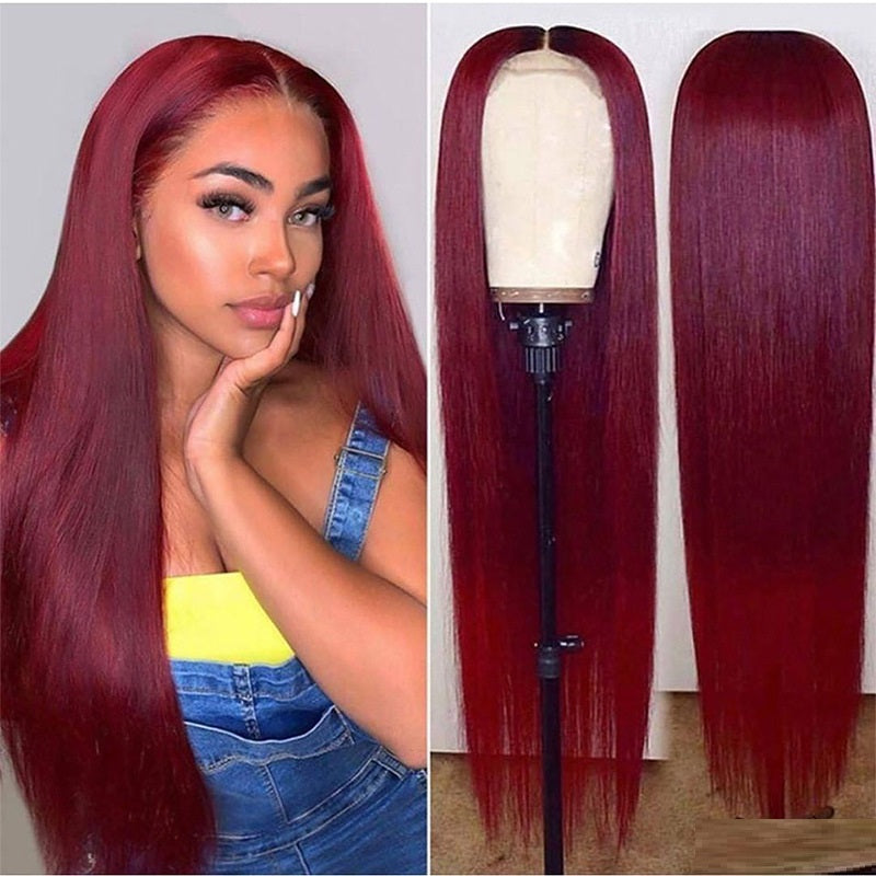 ZAMIHBI Front Lace Wig Smooth Hair